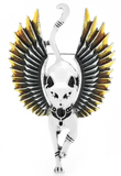 Flying cat angel egypt god gold or silver plated brooch celebrity broach pin k26