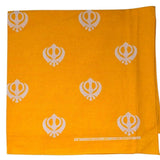 Sikh Khalsa Khanda Rumal Bandana 100% Cotton Head Cover Orange Yellow Blue Hanky