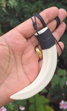 Sikh Pendant Natural Pig Dand Necklace Jangli Soor Dand Shikaar Punjabi Talisman Nihang Nazar Protection Authentic