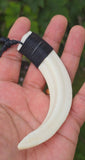 Sikh Pendant Natural Pig Dand Necklace Jangli Soor Dand Shikaar Punjabi Talisman Nihang Nazar Protection Authentic