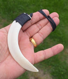 Sikh Pendant Natural Pig Dand Necklace Jangli Soor Dand Shikaar Punjabi Talisman Nihang Nazar Protection Authentic