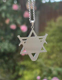 Star of David Lion Sword Pendant Necklace Stainless Steel Nazar Protection Gift Talisman Amulet