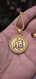 Allah Pendant Necklace Stainless Steel Muslim Islamic Nazar Evil Eye Talisman Q6 Amulet