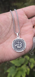 Allah Pendant Necklace Stainless Steel Muslim Islamic Nazar Evil Eye Talisman Q6 Amulet