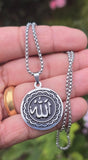 Allah Pendant Necklace Stainless Steel Muslim Islamic Nazar Evil Eye Talisman Q6 Amulet