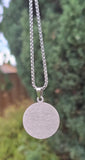 Allah Pendant Necklace Stainless Steel Muslim Islamic Nazar Evil Eye Talisman Q6 Amulet