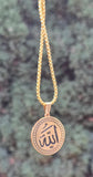 Allah Pendant Necklace Stainless Steel Muslim Islamic Nazar Evil Eye Talisman Q6 Amulet