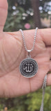 Allah Pendant Necklace Stainless Steel Muslim Islamic Nazar Evil Eye Talisman Q6 Amulet
