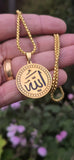Allah Pendant Necklace Stainless Steel Muslim Islamic Nazar Evil Eye Talisman Q6 Amulet