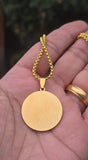 Allah Pendant Necklace Stainless Steel Muslim Islamic Nazar Evil Eye Talisman Q6 Amulet