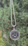 Allah Pendant Necklace Stainless Steel Muslim Islamic Nazar Evil Eye Talisman Q6 Amulet