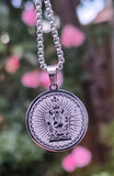 Lord Ganesh Stainless Steel Pendant Necklace Hindu Ganesha Laser Engraved Gift