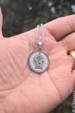 Lord Ganesh Stainless Steel Pendant Necklace Hindu Ganesha Laser Engraved Gift