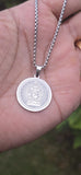 Lord Ganesh Stainless Steel Pendant Necklace Hindu Ganesha Laser Engraved Gift