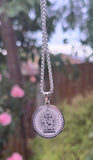 Lord Ganesh Stainless Steel Pendant Necklace Hindu Ganesha Laser Engraved Gift