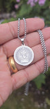 Lord Ganesh Stainless Steel Pendant Necklace Hindu Ganesha Laser Engraved Gift
