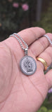 Lord Ganesh Stainless Steel Pendant Necklace Hindu Ganesha Laser Engraved Gift