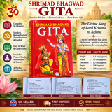 Shrimad Bhagavad Gita English Sanskrit Hindu Holy Book Krishna Pocket Gita MH
