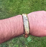 Punjab Kara Sikh Kada – Black & Gold Plated Khanda Panjab Lion Tiger Baaz Bangle Punjabi Bracelet