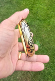 Punjab Kara Sikh Kada – Black & Gold Plated Khanda Panjab Lion Tiger Baaz Bangle Punjabi Bracelet
