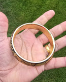 Punjab Kara Sikh Kada – Black & Gold Plated Khanda Panjab Lion Tiger Baaz Bangle Punjabi Bracelet
