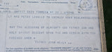 1956 Vintage Framed Christian Blessing Telegram A Prayer That Crossed Atlantic Original Post Office Religious History Collectible Keepsake