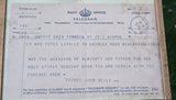 1956 Vintage Framed Christian Blessing Telegram A Prayer That Crossed Atlantic Original Post Office Religious History Collectible Keepsake