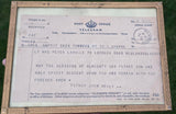 1956 Vintage Framed Christian Blessing Telegram A Prayer That Crossed Atlantic Original Post Office Religious History Collectible Keepsake