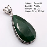 Genuine  Emerald  Pendant Women Jewelry gift