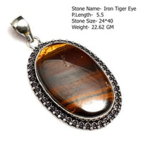 Genuine Labradorite Turquoise Agate Jasper Pendant