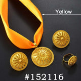 Anniyo Ethiopian sets Pendant DIY Rope Earrings Rings African Eritrean Jewelry Wedding Engagement Habesha Ethnic Items #152016B