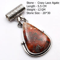 Genuine Labradorite Amazonite Turquoise Agate  Pendant