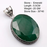 Genuine  Emerald  Pendant Women Jewelry gift