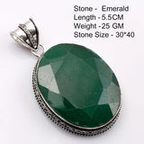 Genuine  Emerald  Pendant Women Jewelry gift