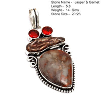 Genuine Turquoise Ruby Labradorite Rose Quartz Agate Jasper  Pendant