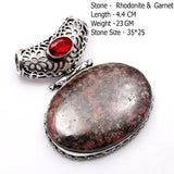 Genuine Turquoise Agate Jasper Labradorite  Pendant Women Jewelry gift