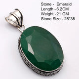 Genuine  Emerald  Pendant Women Jewelry gift