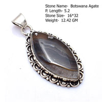 Genuine Sapphire Turquoise Emerald Agate Labradorite Jasper  Pendant