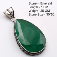 Genuine  Emerald  Pendant Women Jewelry gift