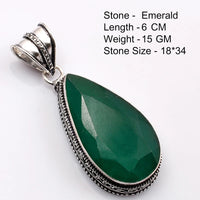 Genuine  Emerald  Pendant Women Jewelry gift