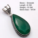 Genuine  Emerald  Pendant Women Jewelry gift