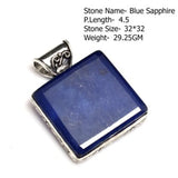 Genuine Labradorite Turquoise Agate Jasper Pendant