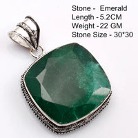 Genuine  Emerald  Pendant Women Jewelry gift