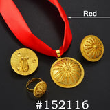 Anniyo Ethiopian sets Pendant DIY Rope Earrings Rings African Eritrean Jewelry Wedding Engagement Habesha Ethnic Items #152016B