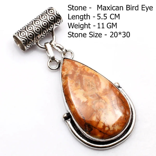 Genuine Labradorite Amazonite Turquoise Agate  Pendant