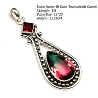 Genuine Labradorite Turquoise Agate Jasper Pendant