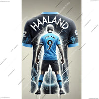 New arrivals Men Summer Football Jersey Tshirt Haaland No. 9 Special Football Jersey Outdoor Sports Short Sleeves Fan Jersey Kit