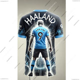 New arrivals Men Summer Football Jersey Tshirt Haaland No. 9 Special Football Jersey Outdoor Sports Short Sleeves Fan Jersey Kit