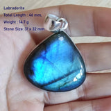 Genuine Labradorite  Pendant Women Jewelry gift