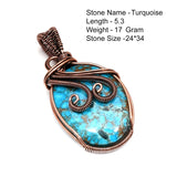 Genuine Rhodochrosite Jasper Agate Turquoise  Pendant
